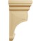 Ekena Millwork 6"W x 6 3/4"D x 12"H Large Woodruff Wood Corbel, Alder CORW06X06X12WFAL - alternate 2